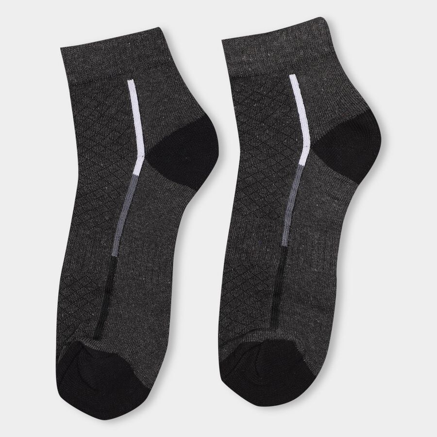 Men's Sports Socks, Black, large image number null