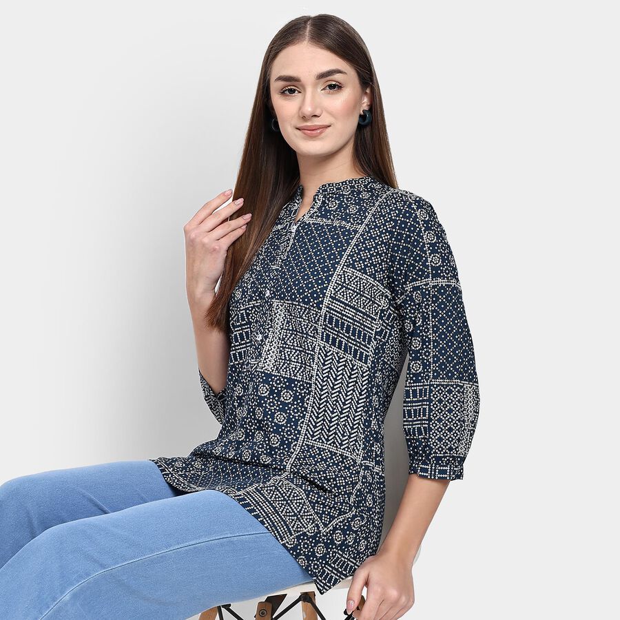 Ladies' Kurti , Dark Blue, large image number null