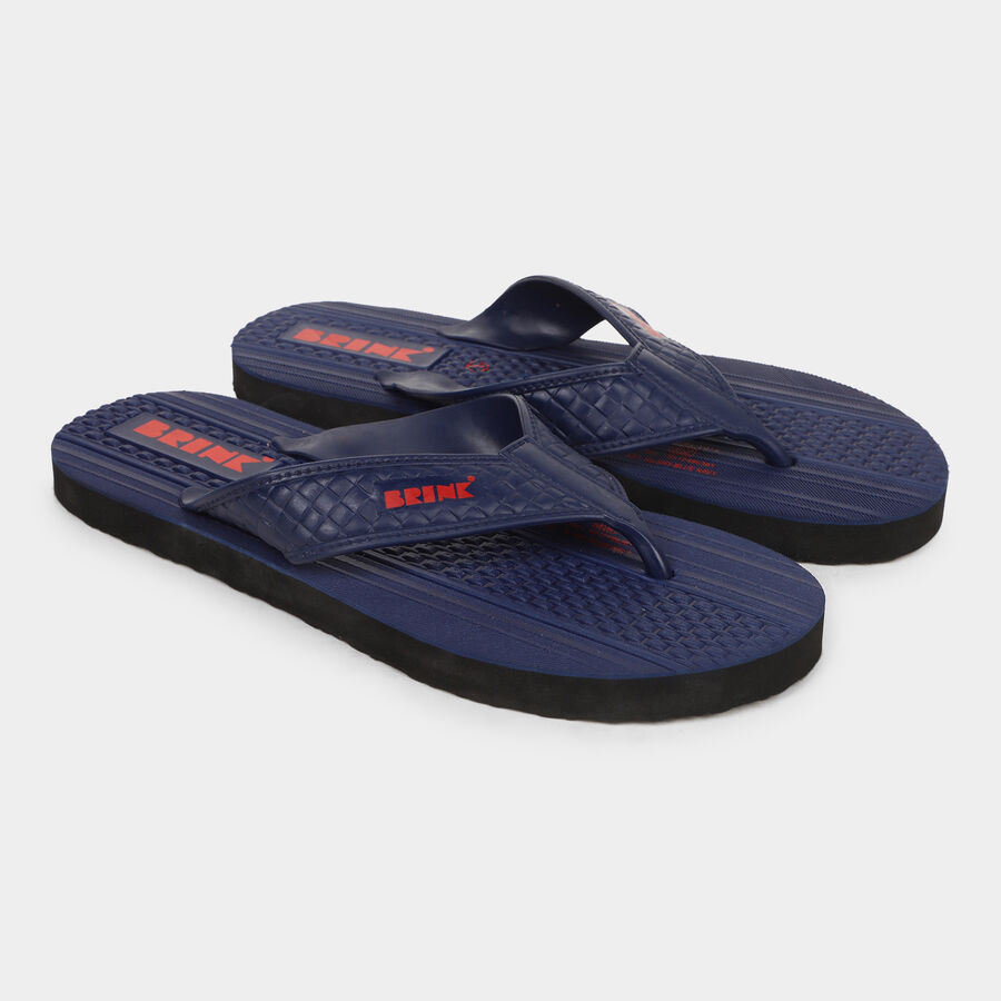 Men's Slippers, Navy Blue, large image number null