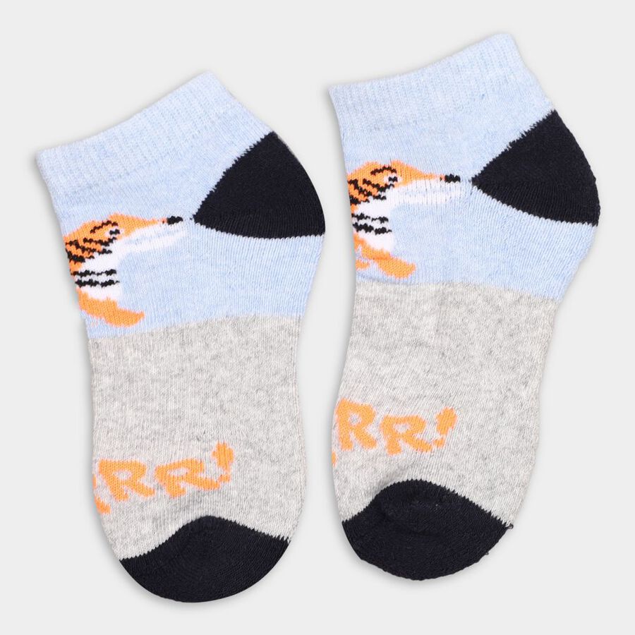 Boy's Socks (Pack of 2), Light Grey, large