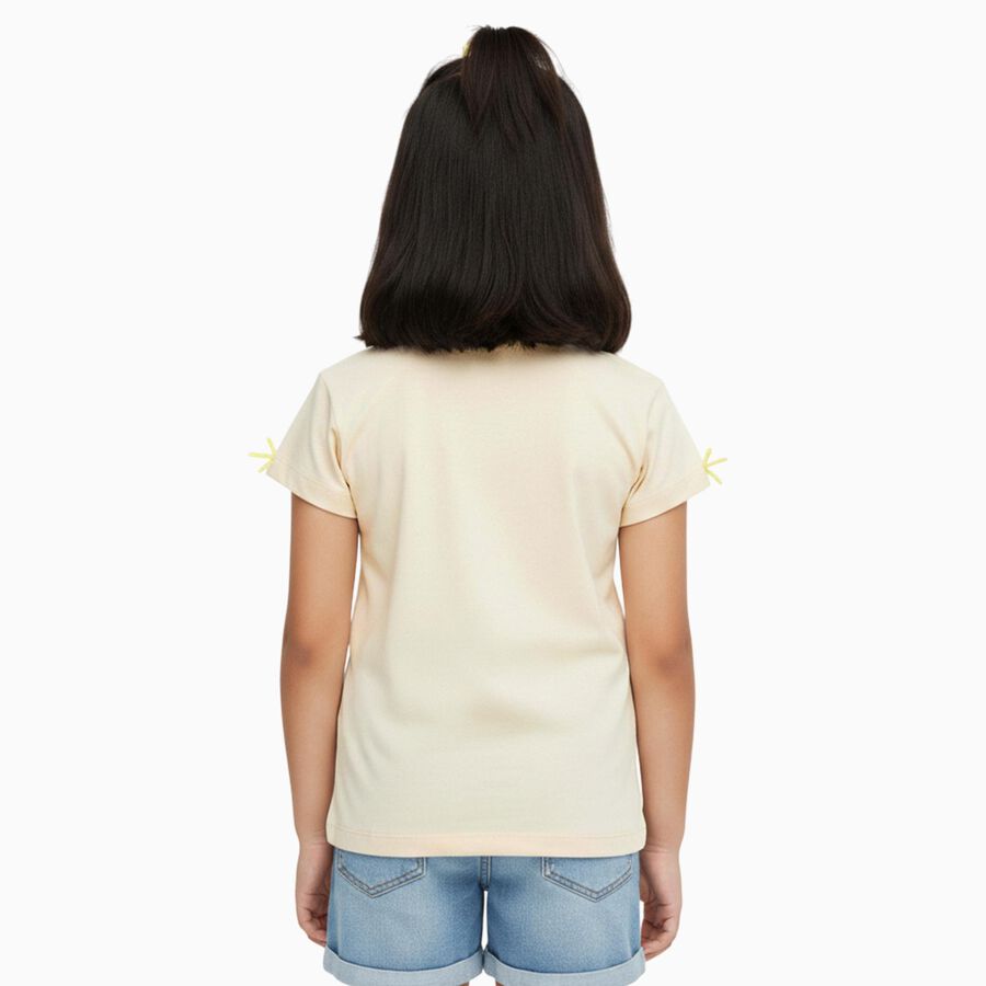 Girls' T-Shirt, Beige, large image number null