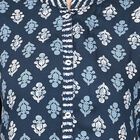 Ladies' Kurta , गहरा नीला, small