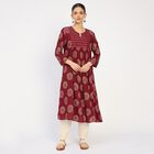 Ladies' Kurta, Maroon, small image number null