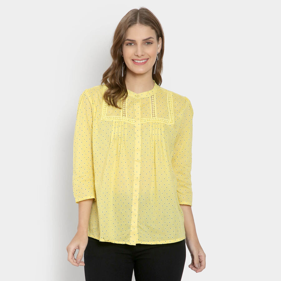 Cotton Shirt, Yellow, large image number null