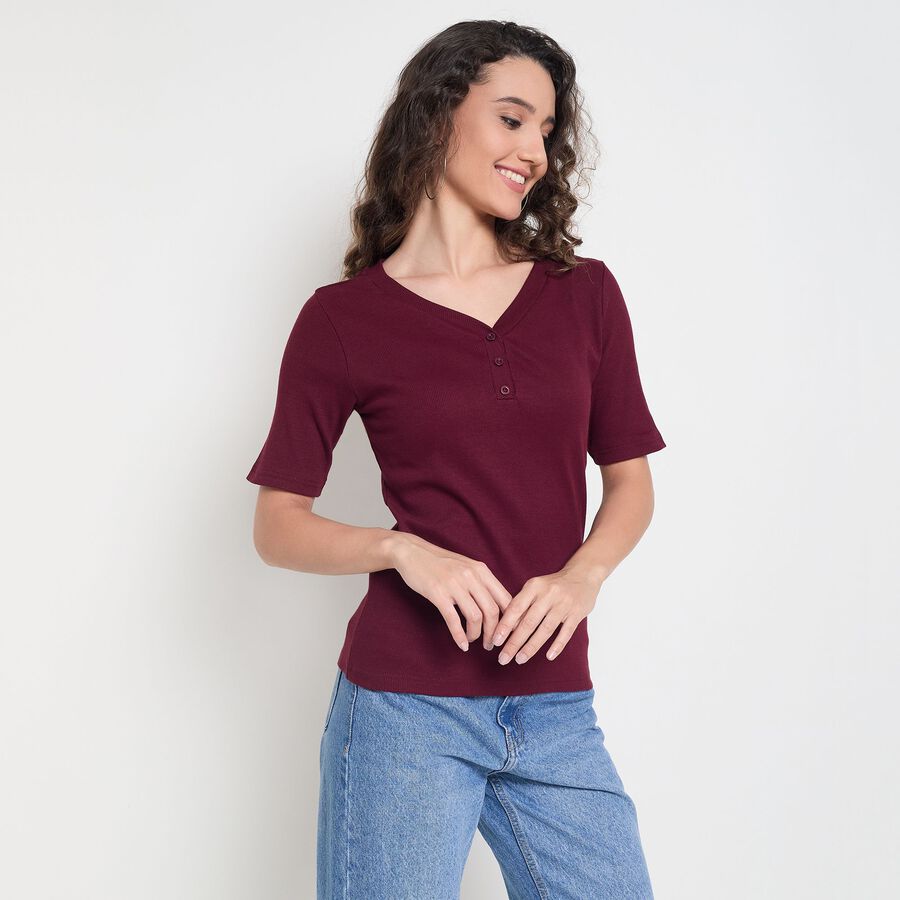 Ladies' Top, वाइन, large image number null