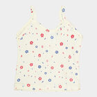 Girls Cotton Solid Vest, Yellow, small image number null