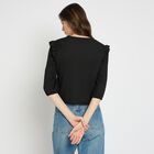 Ladies'  Crop  Top, काला, small image number null