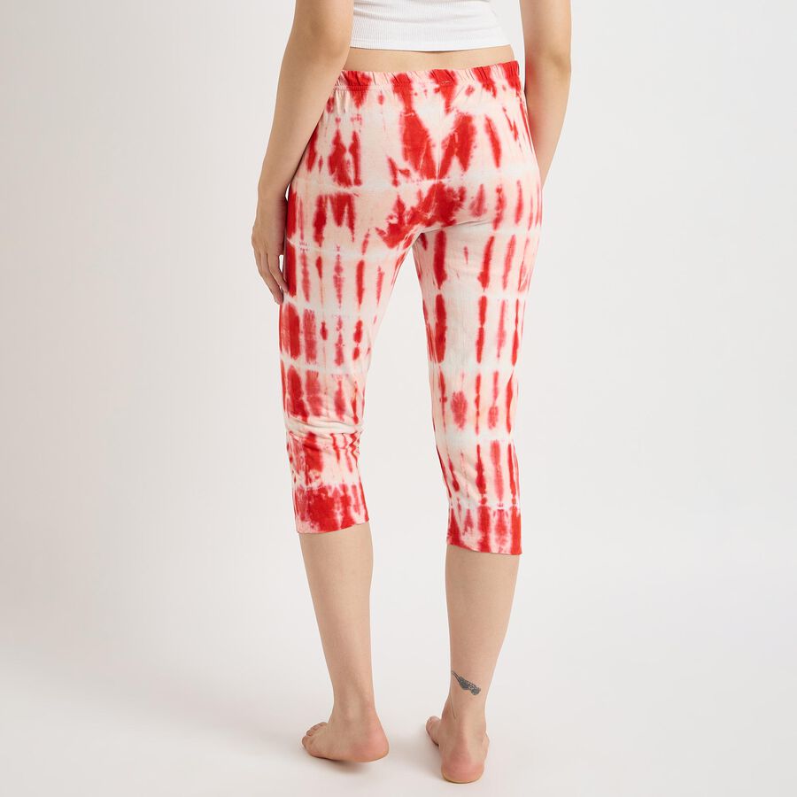 Ladies' 100% Cotton Capri , Red, large image number null
