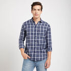 Checks Casual Shirt, Dark Blue, small image number null