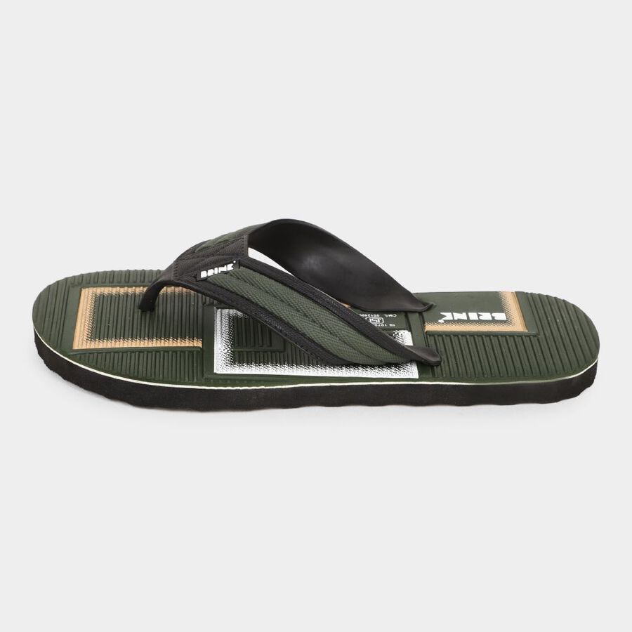 Men's Slippers, Olive, large image number null