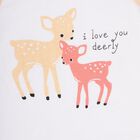 Infant Girls' 100% Cotton Short Set, Off White, small image number null