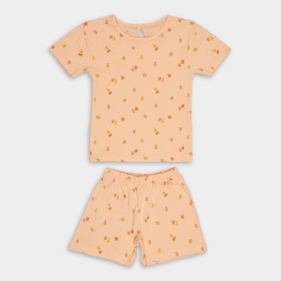 Infants' Short Set, Peach, large image number null