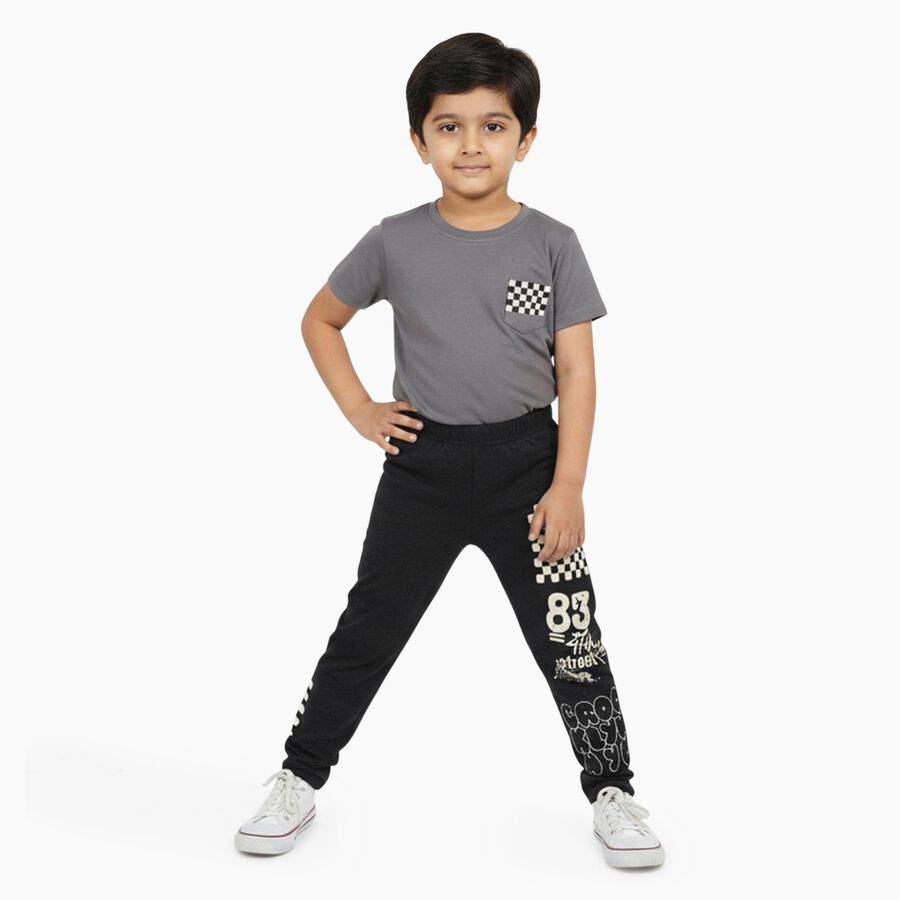Boys' Pyjama, चारकोल, large image number null