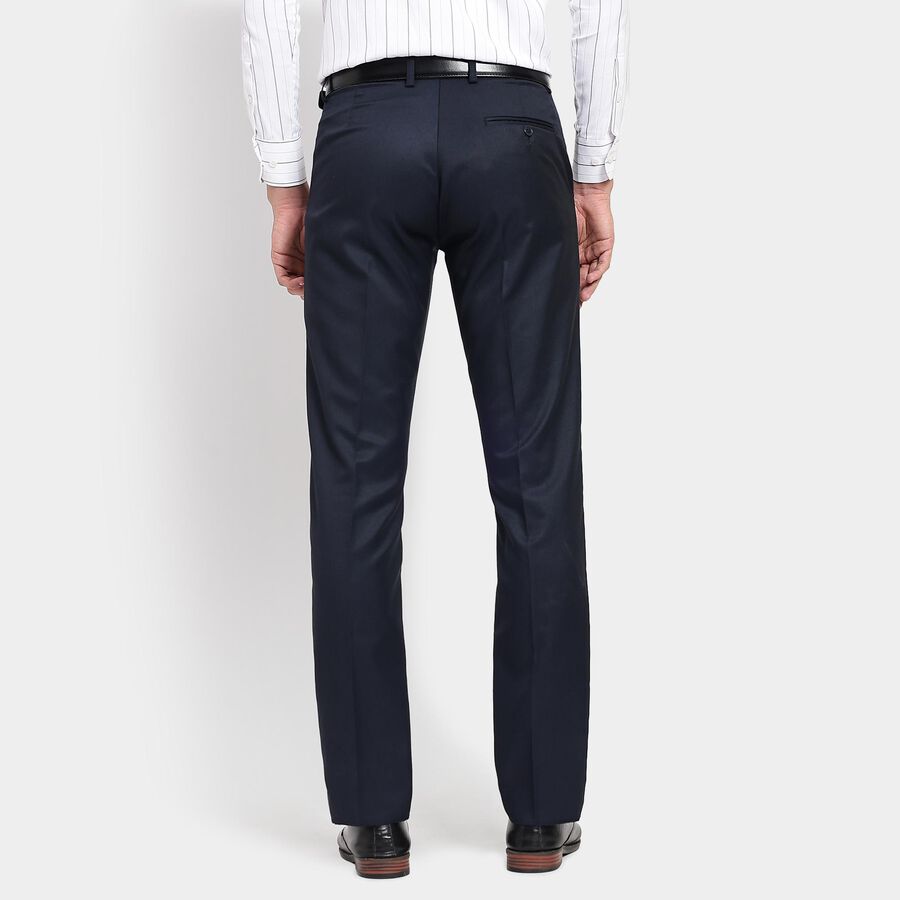 Men's Slim Fit Formal Trousers, नेवी ब्लू, large image number null