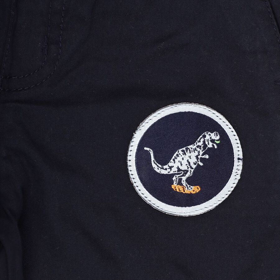 Boys' Cotton Trousers, Navy Blue, large image number null