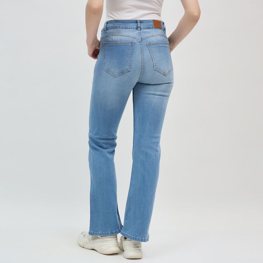 Women's Muted Blue Slim Fit High Rise Jeans, हल्का नीला, large image number null