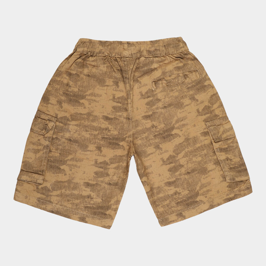 Boys Cotton Bermuda, Brown, large image number null
