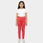 Girls Fuchsia Regular Fit Tie-Dye Printed Pyjama, Fuchsia, small