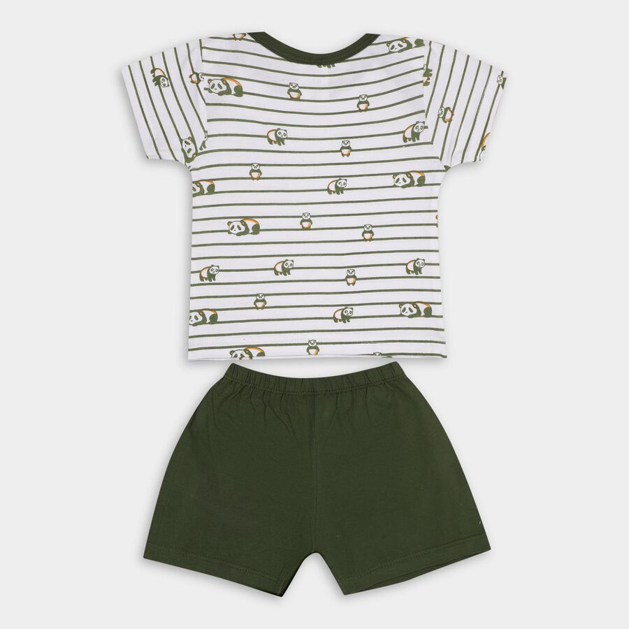 Infant Boys' 100% Cotton Baba Suit , ओलिव, large image number null
