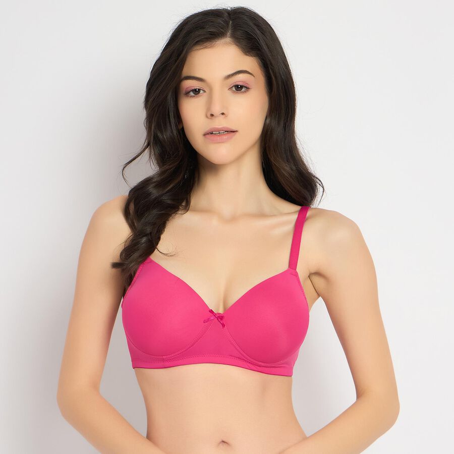 Ladies' Bra , गुलाबी, large image number null
