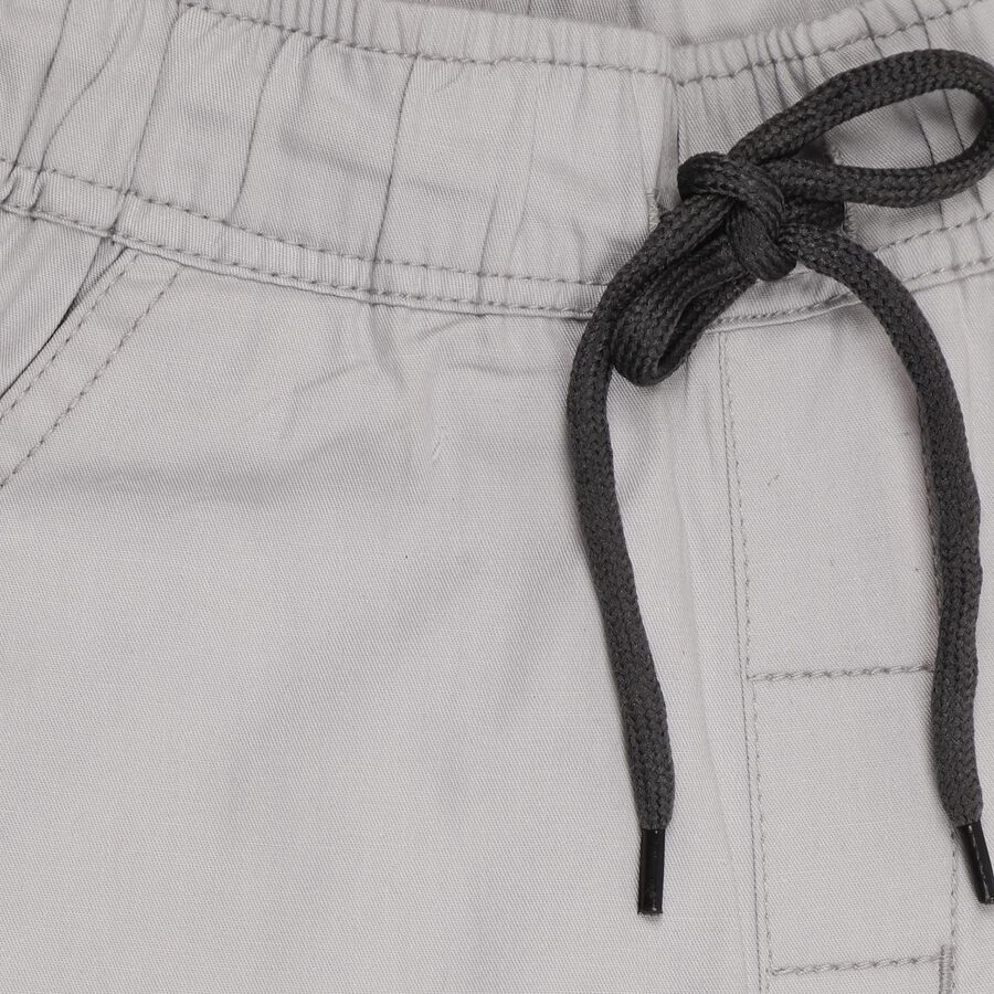 Boys' 100% Cotton Trousers, हल्का ग्रे, large image number null