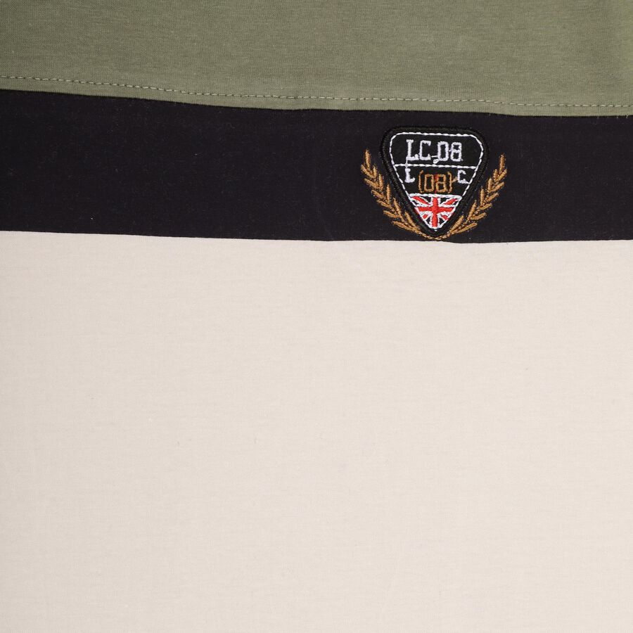 Boys' 100% Cotton Half Sleeves T-Shirt , Olive, large image number null