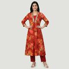 Women's Maroon Ethnic Set, Maroon, small