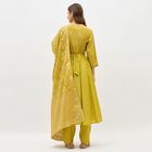 Women's Lime Green Embroidered Ethnic Set, हल्का हरा, small