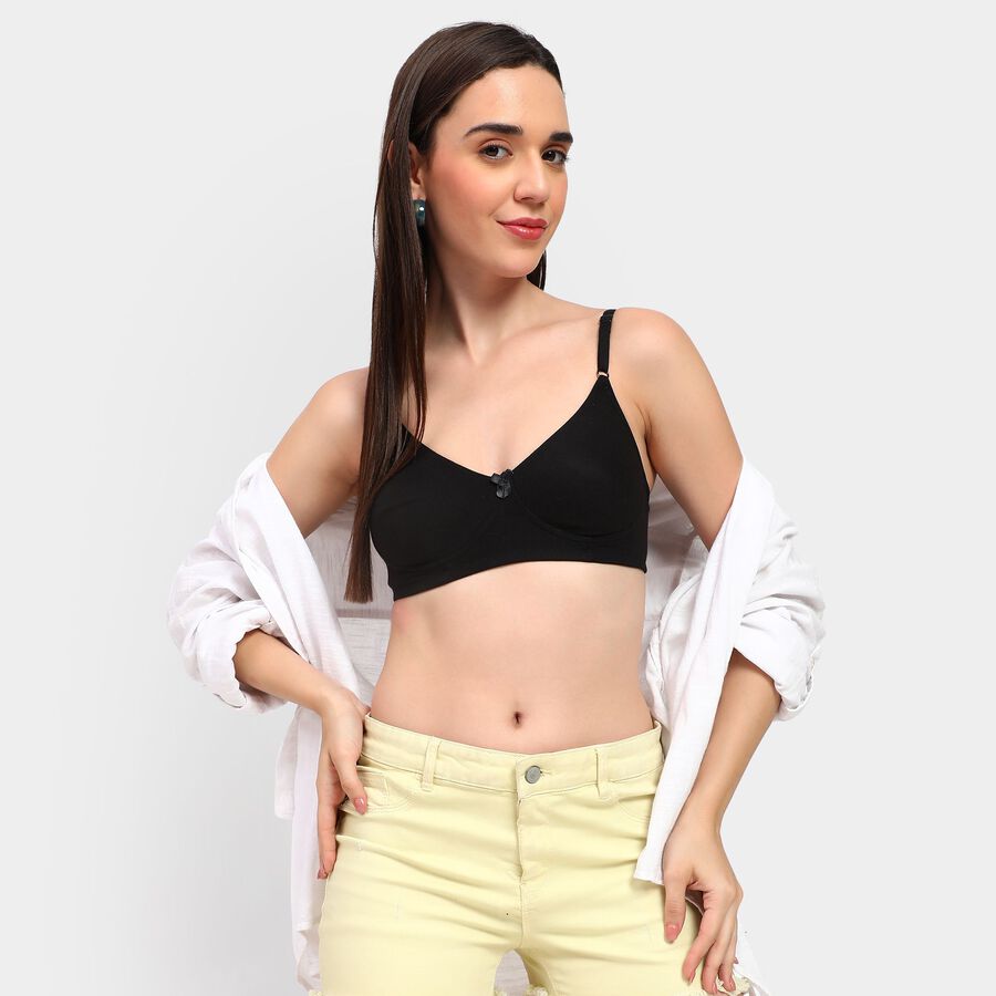 Ladies' Bra , काला, large image number null