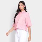 Ladies' 100% Cotton Shirt, Pink, small image number null