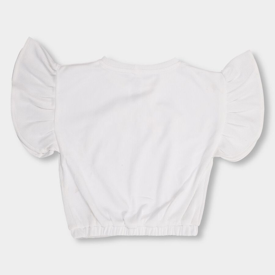 Girls' T-Shirt , सफ़ेद, large image number null