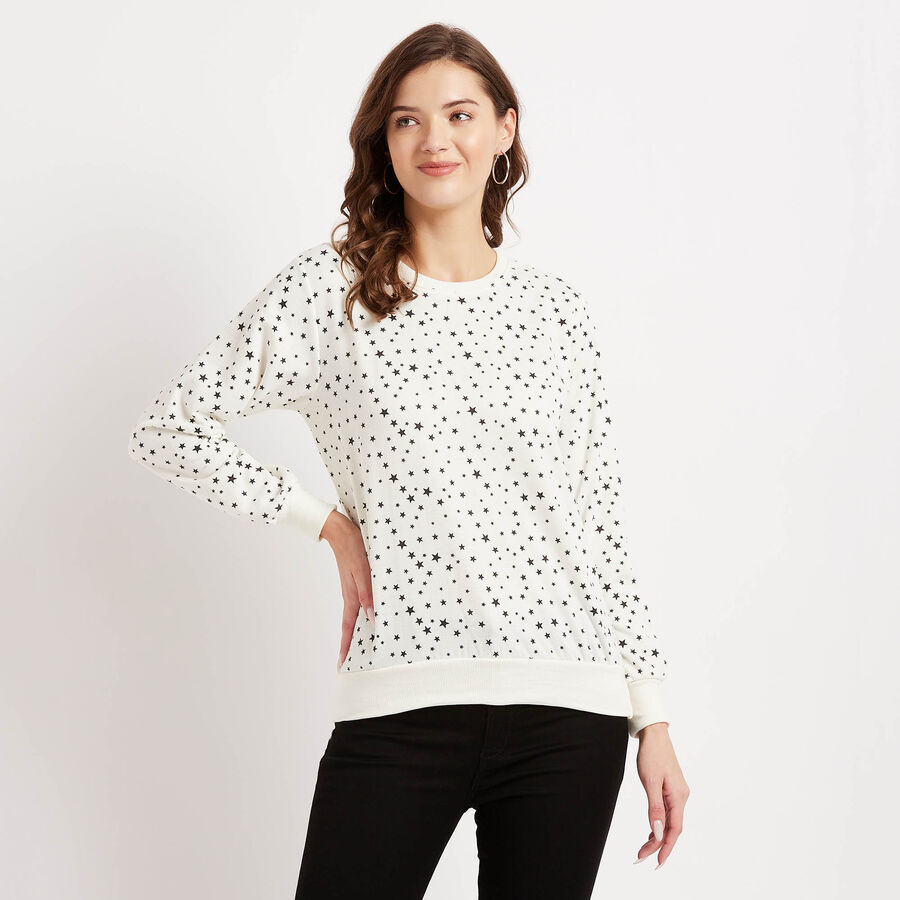 All Over Print Sweatshirt, White, large image number null