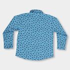 Boys' 100% Cotton Casual Shirt, Mid Blue, small image number null