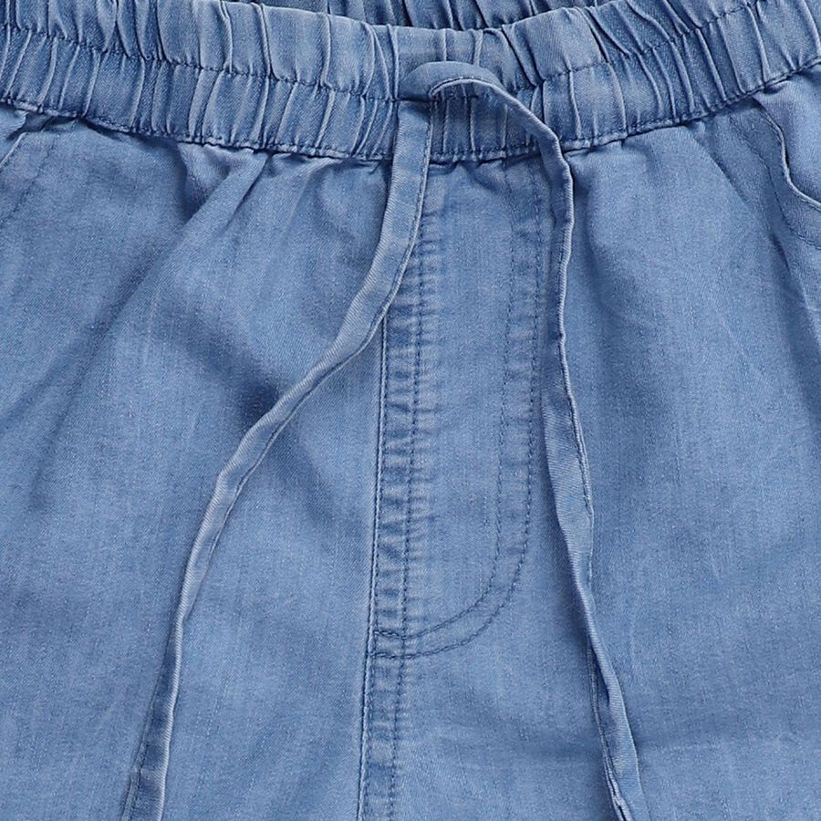 Girls' Shorts, मध्यम नीला, large