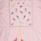 Girls' 100% Cotton Frock, Light Pink, small image number null