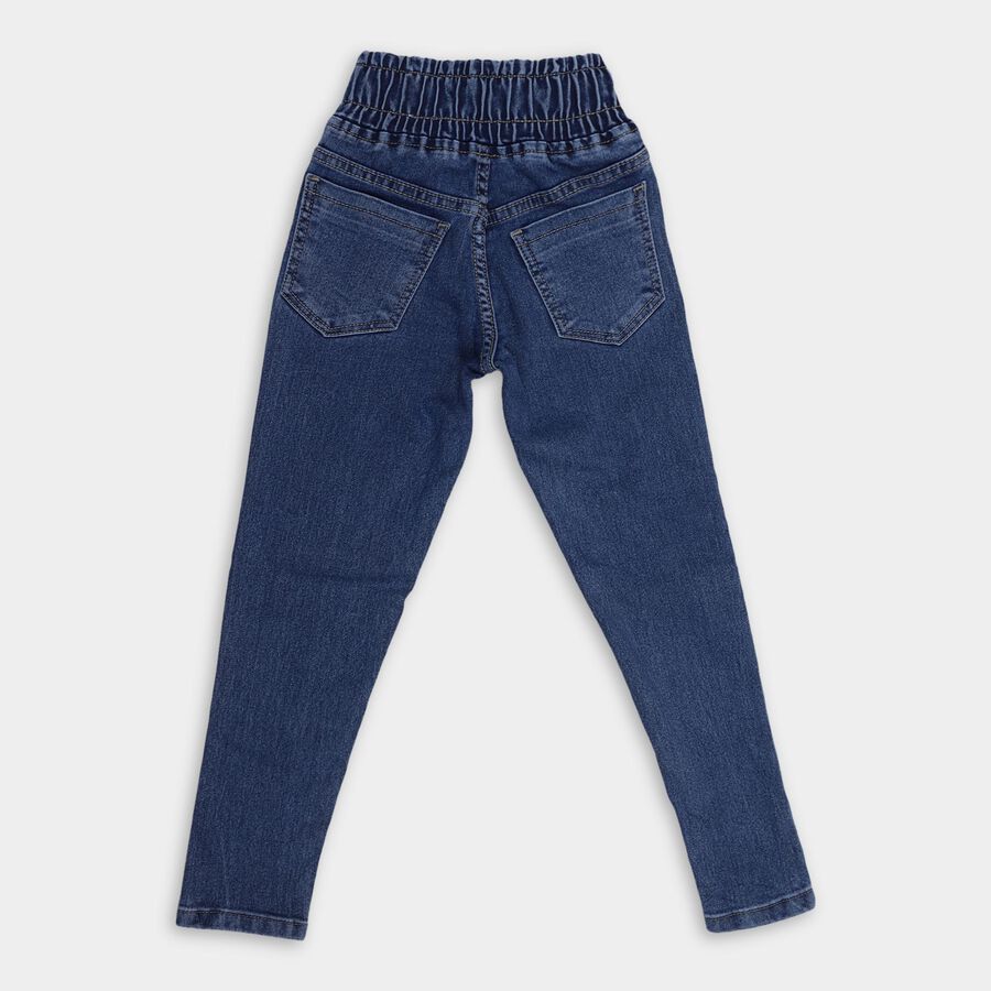 Girls' Jeans , Mid Blue, large image number null