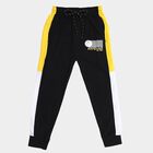 Boys' Jet Black Cotton Blend Athletic Pyjama, Black, small image number null