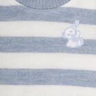 Infants Light Powder Blue Crew Neck Casual Pullover, Light Blue, small image number null
