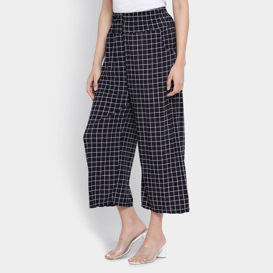 Checks Trousers, Black, large image number null