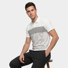 Men's White Round Neck Regular Drifit T-Shirt, सफ़ेद, small