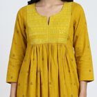 Women's Light Green Cotton Kurta, Light Green, small