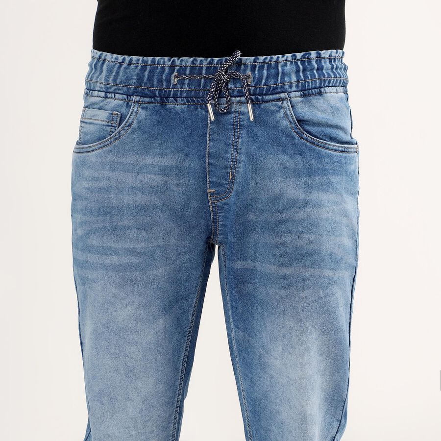Men's Jogger Slim Fit Jeans , Mid Blue, large image number null