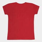 Girls Short Sleeve T-Shirt, Wine, small image number null