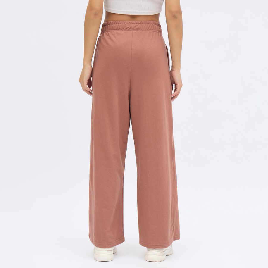 Women's Dusty Terracotta Regular Fit Solid Track Pants, Rust, large image number null
