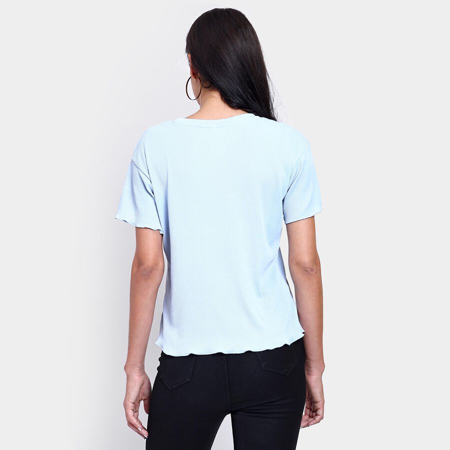 Ladies'  Crop  Top, नीला, large image number null
