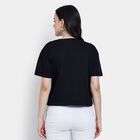 Ladies' 100% Cotton Crop  Top, Black, small image number null