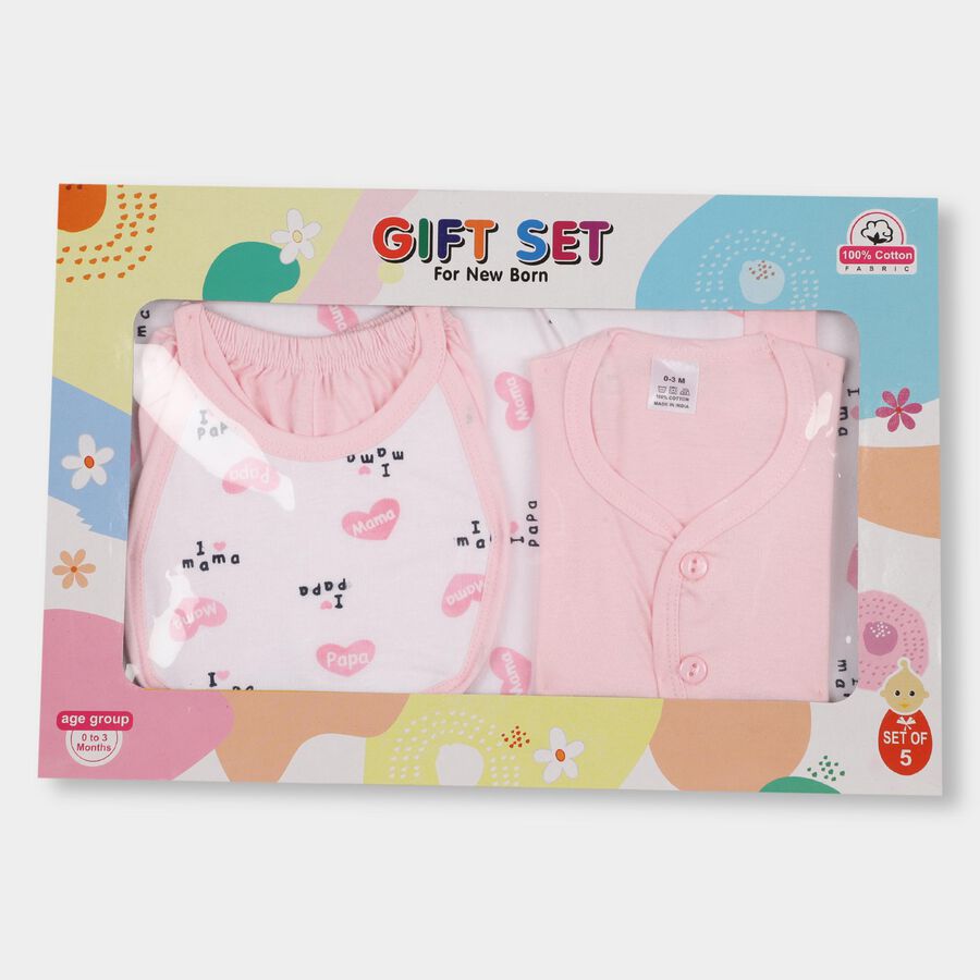 Infants' 100% Cotton Gift Set , Pink, large image number null