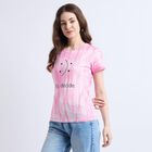 Ladies' 100% Cotton Round Neck T-Shirt , Pink, small image number null