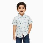 Boys' 100% Cotton Casual Shirt, Light Blue, small image number null