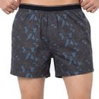 Men's Navy Blue Classic Fit Solid Boxers, Dark Blue, small
